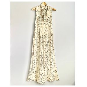 NEW Zimmermann Ivory Polka Dots Pearl Confetti Empire Wide Leg Jumpsuit US 6